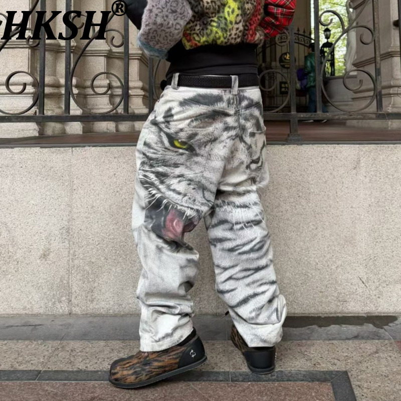 Streetwear Brand Designs - Calças Casuais Masculinas HKSH Primavera Outono