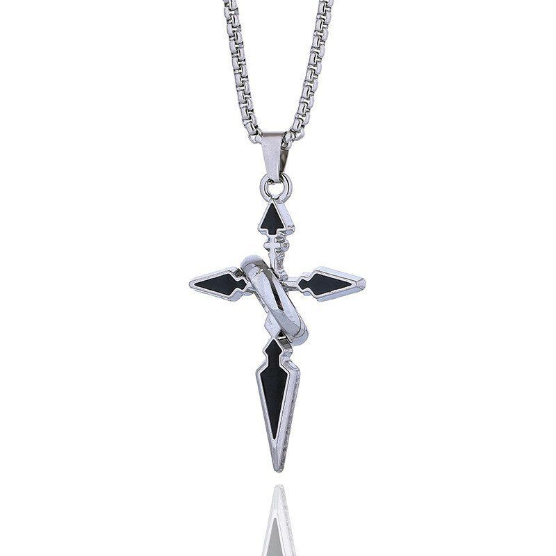 Streetwear Brand Jewelry - Marca na moda cruz pingente colar