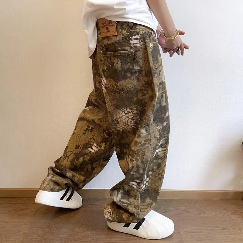 Streetwear Brand Graphic Designer - Novos homens chique cobra impressão streetwear