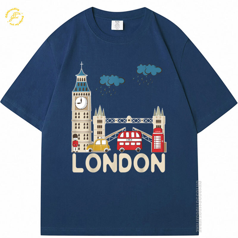 Streetwear Brands London - Chuvoso londres tshirt bonito lembrança oversized