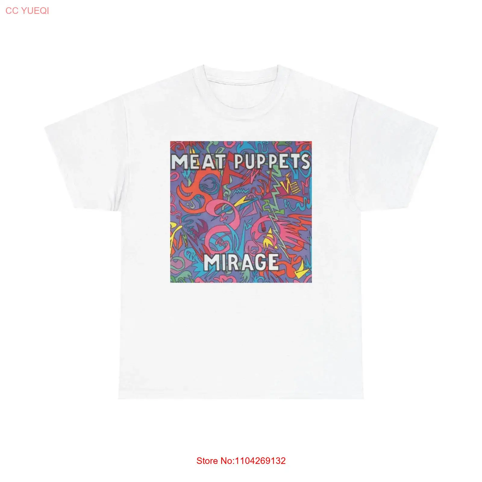 Streetwear Brand Graphic Designer - Camiseta Meat Puppets Mirage de Algodão