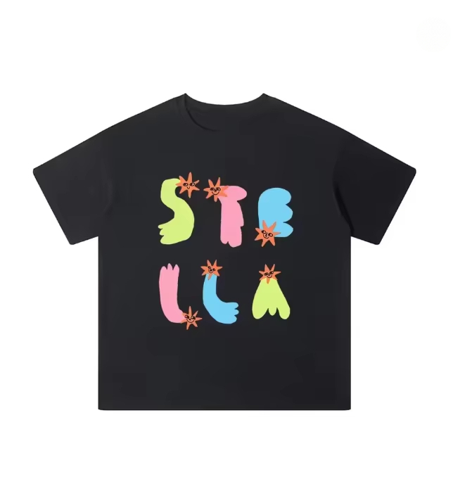 Streetwear Brand Graphic Designer - Camiseta Clássica Preta com Logo de