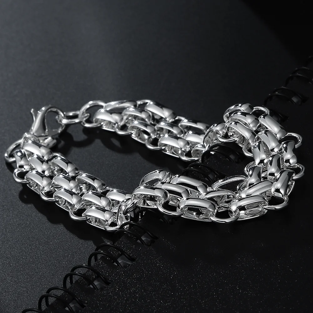 Marcas populares 925 prata est - Streetwear Brand Jewelry avaliação e preço
