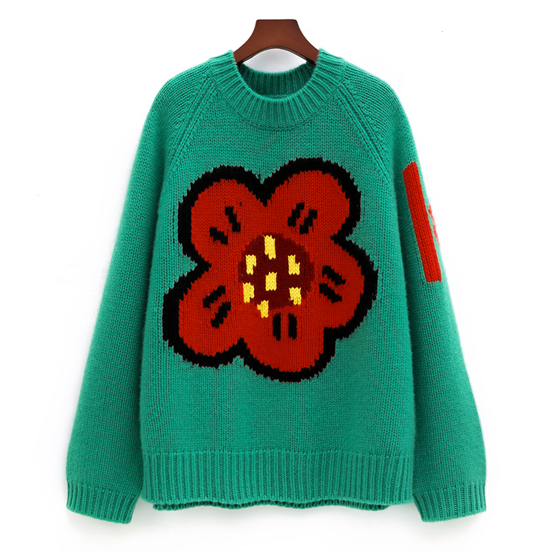 Senhoras 100% suéter de caxemi - Streetwear Brand With Flowers avaliação e preço