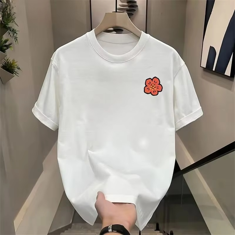 Camiseta Unissex de Algodão co - Streetwear Brand With Flowers avaliação e preço