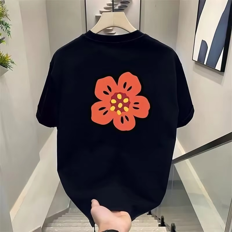 Camiseta Unissex de Algodão co - Streetwear Brand With Flowers avaliação e preço