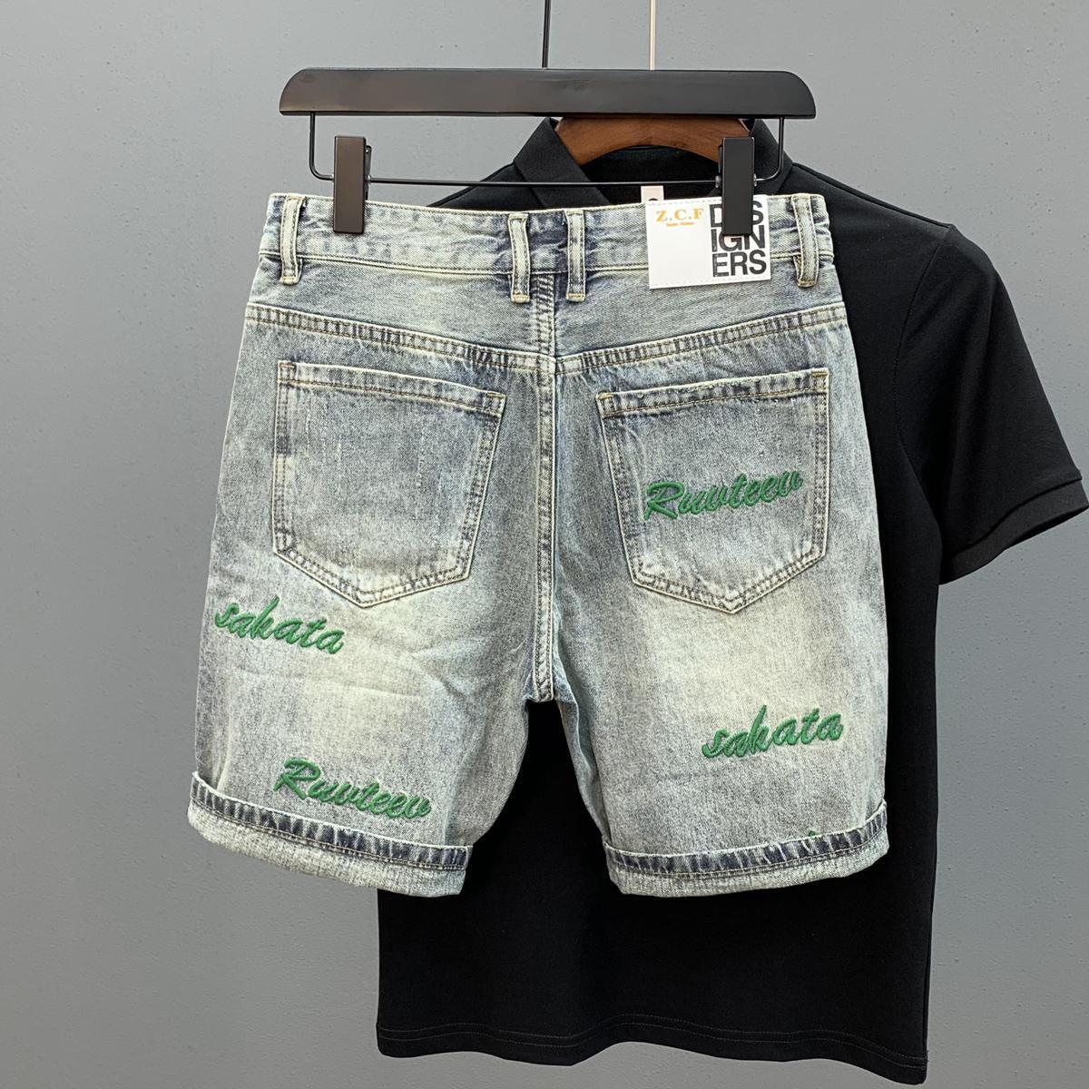 Marca na moda carta verde bord - Streetwear Brand Jorts avaliação e preço