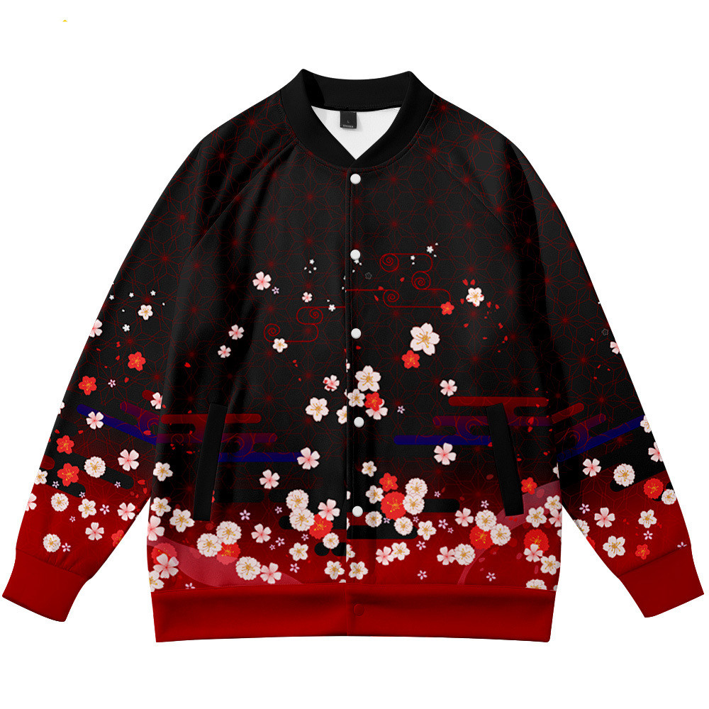 Casacos anime flor raposa 3d i - Streetwear Brand With Flowers avaliação e preço