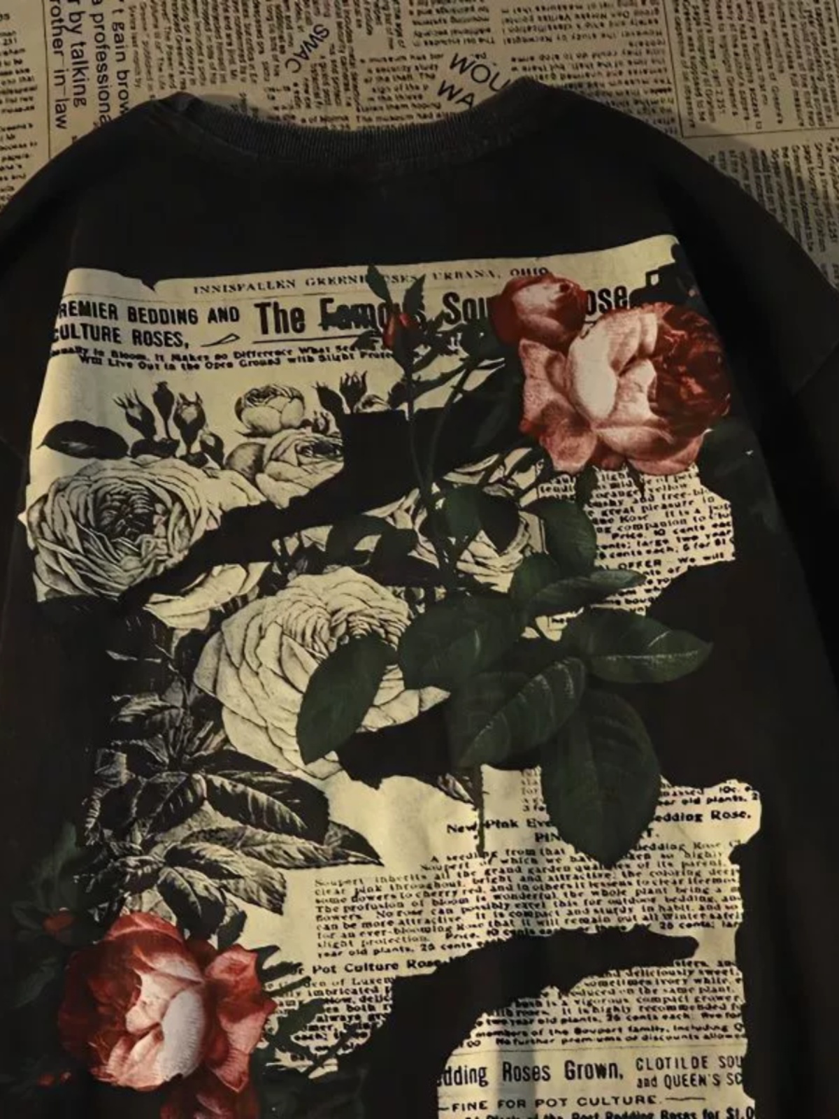 Novo 2025 rosa de manga curta  - Streetwear Brand Niche avaliação e preço