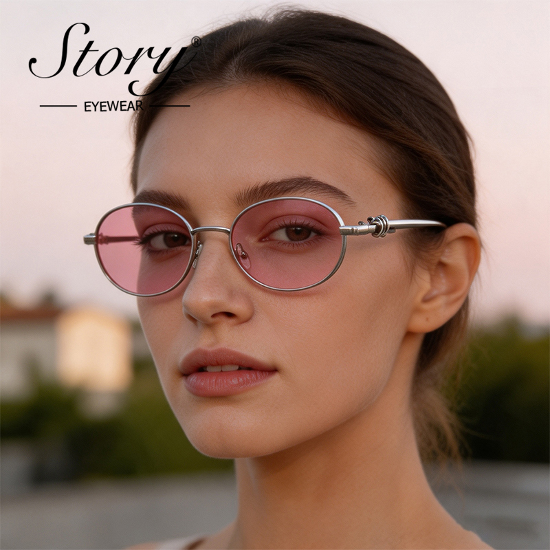 Óculos de Sol Oval Retrô com A - Streetwear Brand Designs avaliação e preço